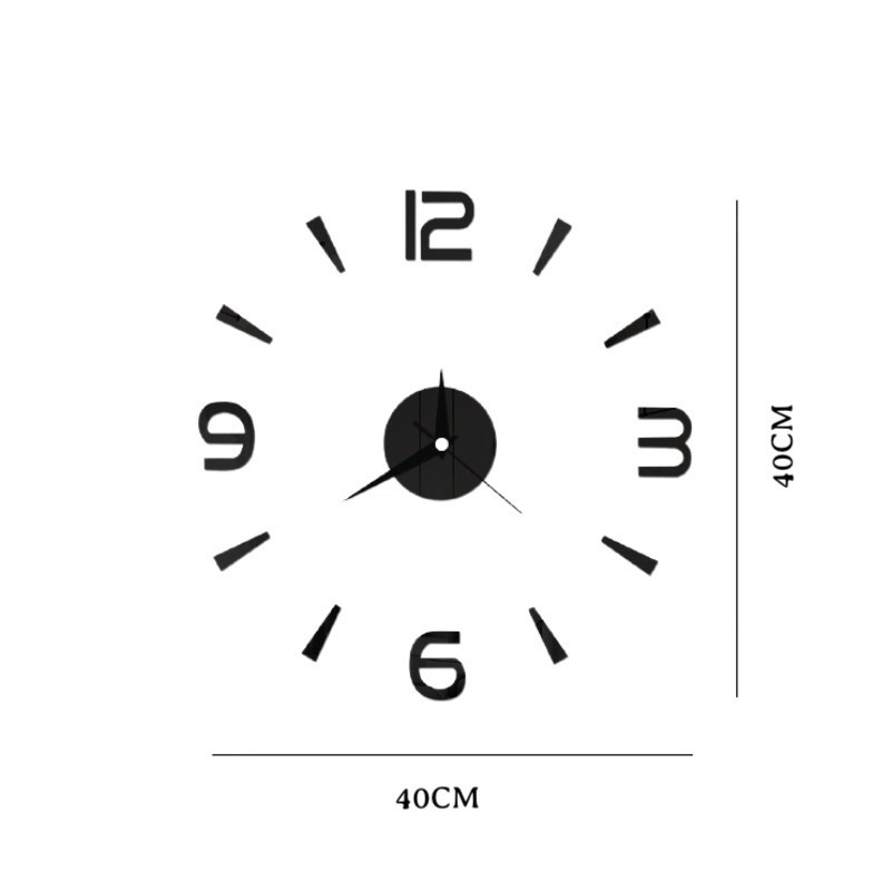 JAM TEMPEL DINDING/TEMBOK ANALOG 3D MODERN / JAM DEKORASI RUANG TAMU / JAM DINDING HOOK GIANT CLOCK