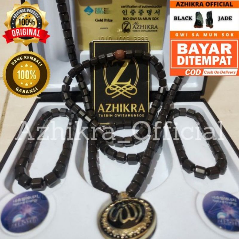 original Kalung Azhikra Premium Kalung Terapi Azhikra Batu Gwisamunsok 100% Original