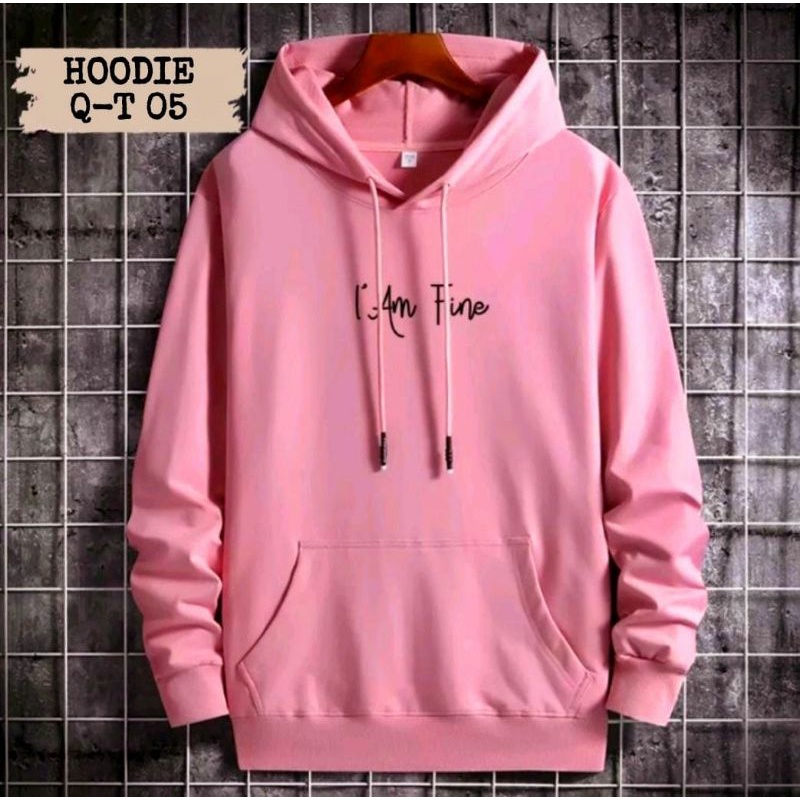 promo besar besaran Hoodie I AM FINE  hoodie simple