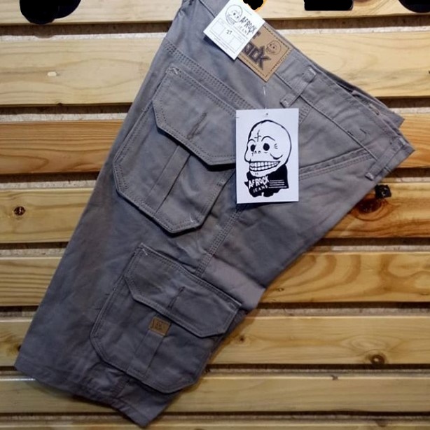 celana cargo pendek PINGGANG KARET pria/jeans cargo pendek/celana jeans pria cargo terbaru/redy size 26-38