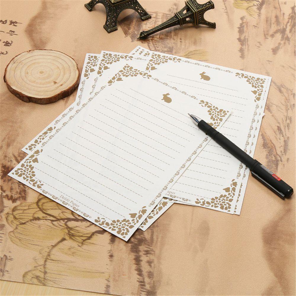 Lanfy Perlengkapan Sekolah Vintage Letter Set Note Tulisan Letter Pads