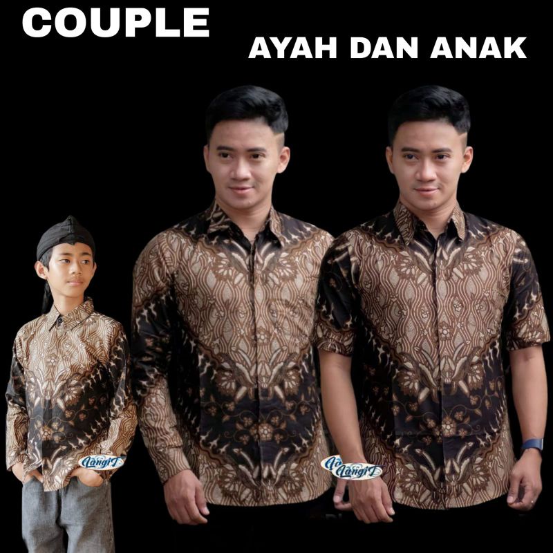 Batik couple ayah dan anak laki laki, size jumbo