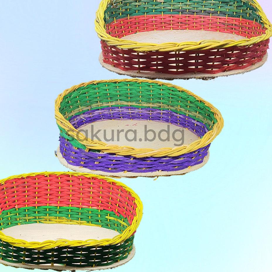 

Clearance sale--K4M - Keranjang rotan oval sandar M 33x25x6-12 cm hampers parcel hantaran mahar pernikahan makanan
