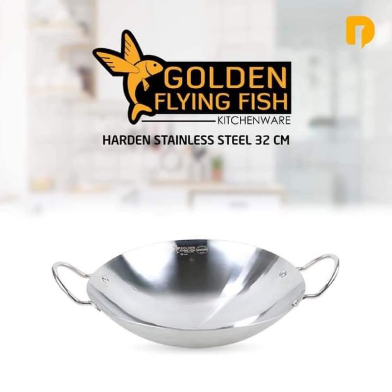 Wajan Stainless Steel Harden Size 32 Cm