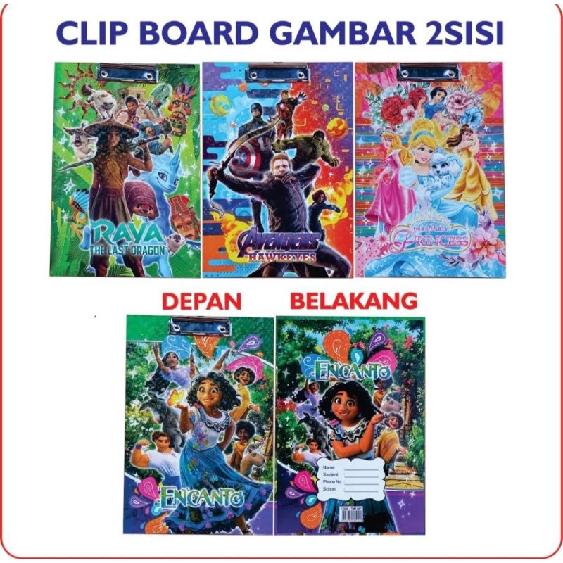 

Tatakan Ujian/Clipboard Hologram 2 Sisi TMT-007