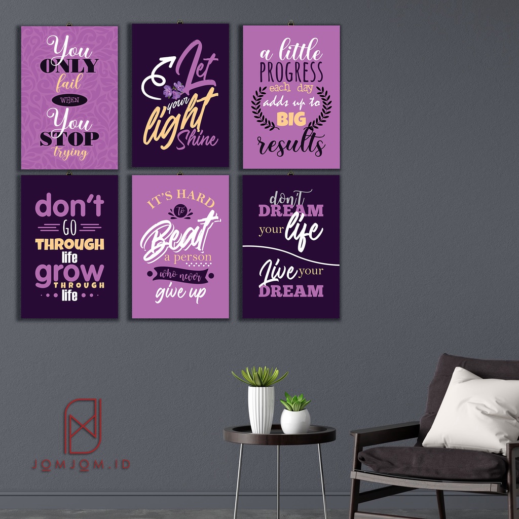 Hiasan Dinding poster kayu, Pajangan kamar dekorasi dinding aesthetic Wall Decor lukisan Quotes moti