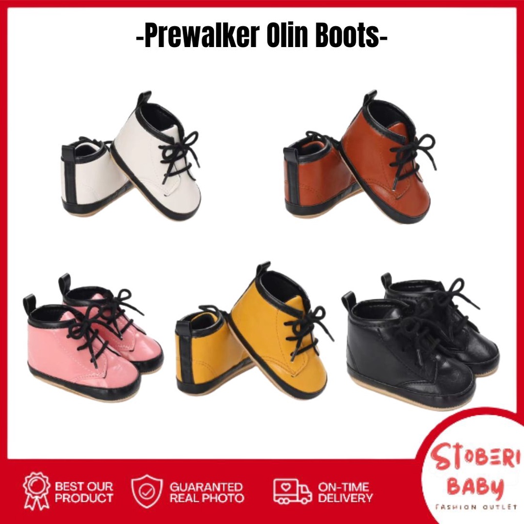 PUNCAK 3.3 stoberi baby - PREWALKER Sepatu Anak Bayi Baby  Shoes Sandal Casual Socks Anti Slip Bahan Import / OLINE BOOTS