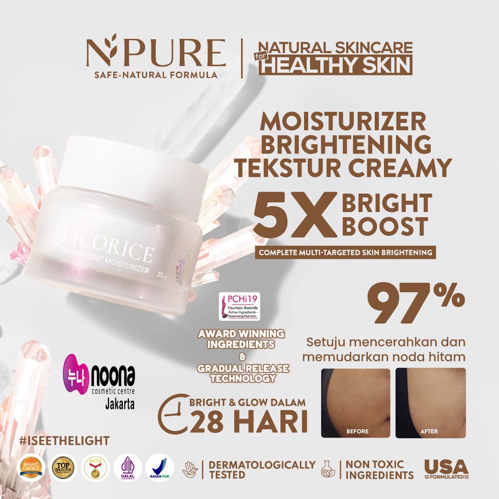 NPURE Licorice Creamy Light Moisturizer 25gr