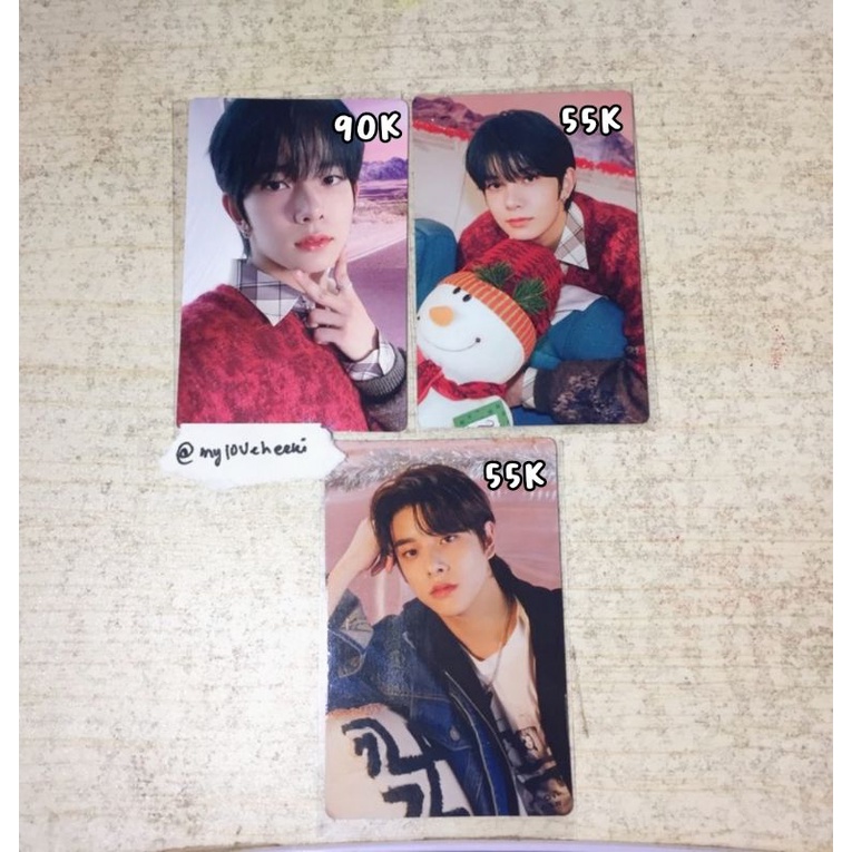 Photocard enhypen heeseung jake holbox konsep selca holiday box hee boneka