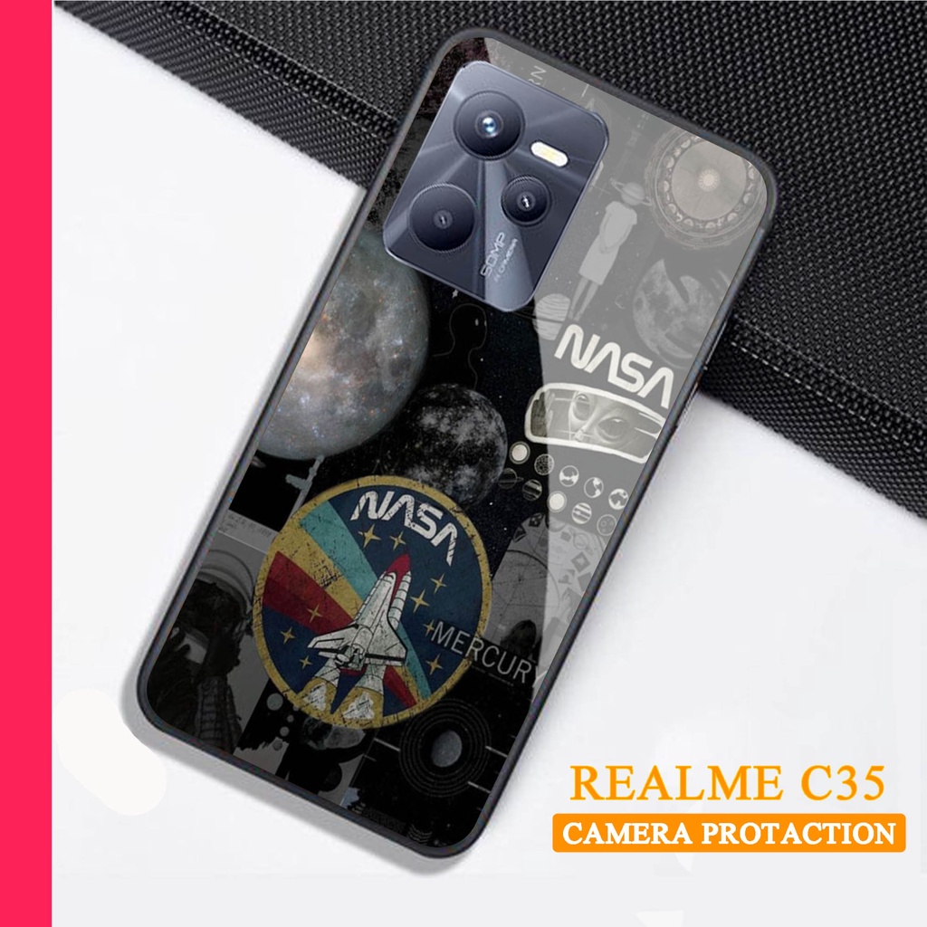 Softcase Glass Kaca REALME C35 - Case Handphone REALME C35 [T67]
