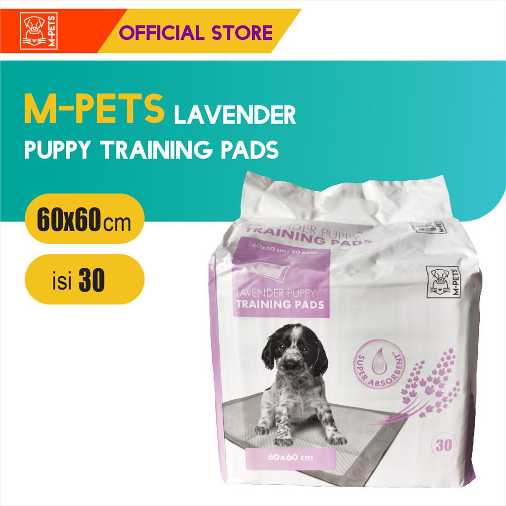 M-Pets 5 Layer Lavender Dog Training Pad 60x60 cm 30 Pcs / Latih Pee