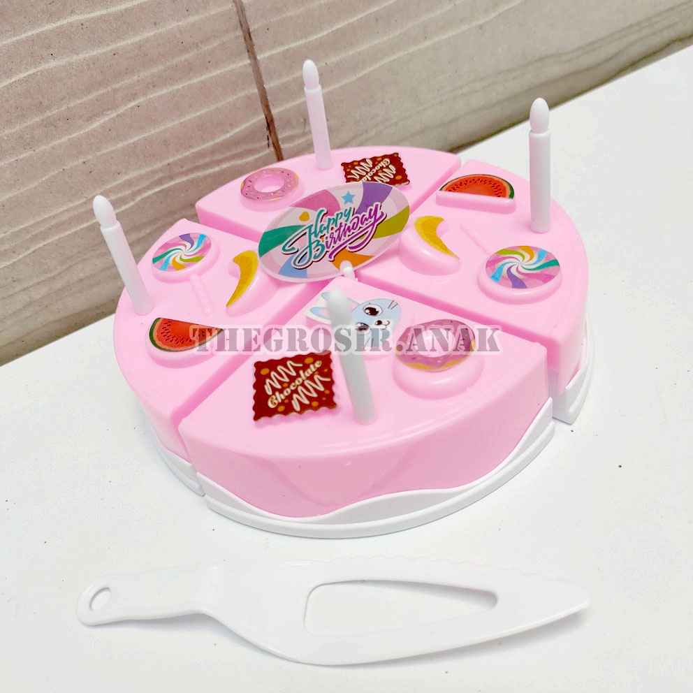 Kue Potong Tart Ulang Tahun Mainan Happy Birthday Cake