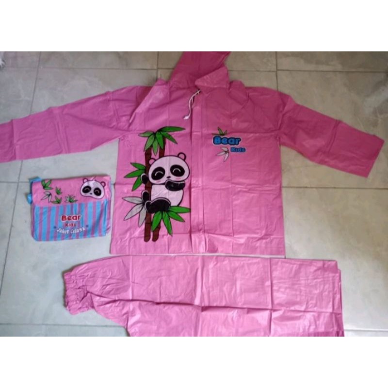 jas hujan anak jaket celana bear kid