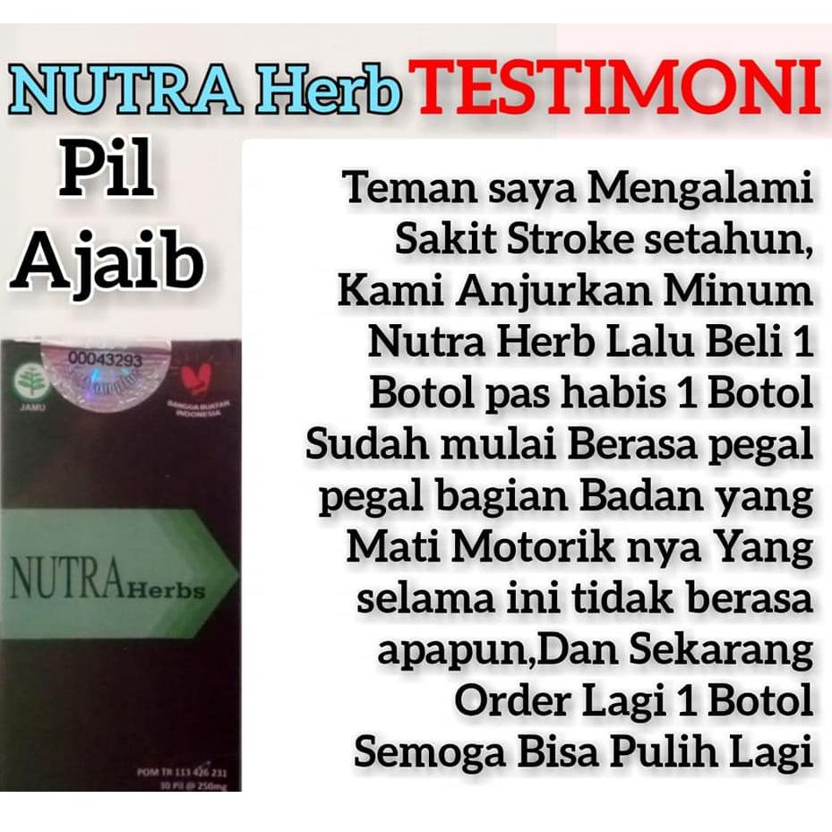 

SPECIAL PRICE #NUTRAHERBS | Herbal Bio Nutra HERBS Herbal Sendi Saraf | Stroke dan Darah Tinggi ✿ 870
