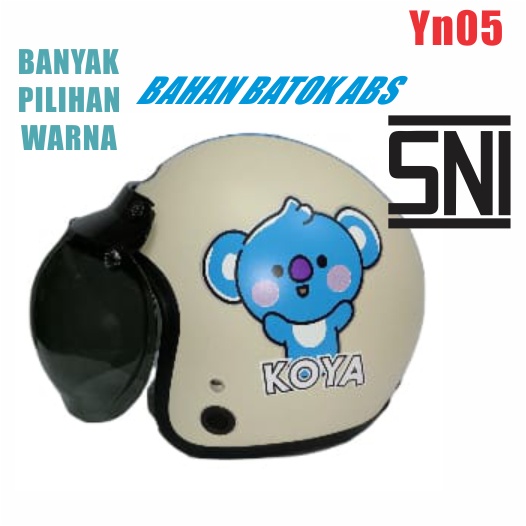 MURAH!!! HELM BOGO RETRO DEWASA YN05 CHIMMY TATA KOYA RJ CHOOKY