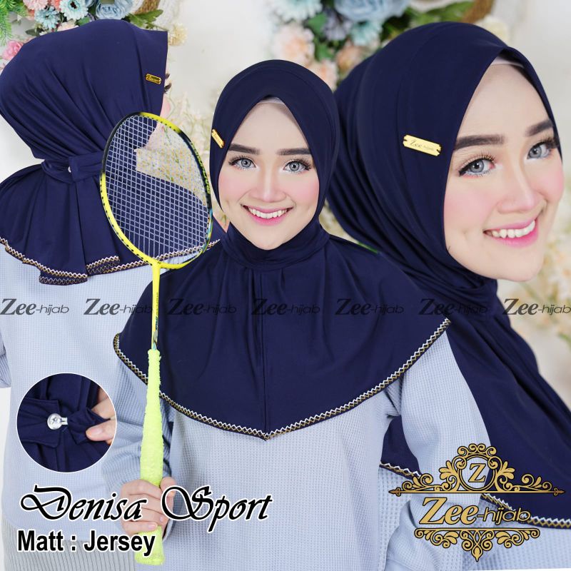 DENISHA SPORT / JILBAB SPORT / HIJAB SPORT / JILBAB OLAHRAGA / HIJAB OLAHRAGA / BERGO SPORT / JILBAB SPORT NUTUP DADA / HIJAB SPORT JERSEY