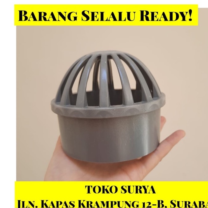 READY STOCK Roof Drain 3" 4" Saringan Talang 3" 4" Pvc Inch inci PVC - 4" Roof Drain 4" Saringan Tal