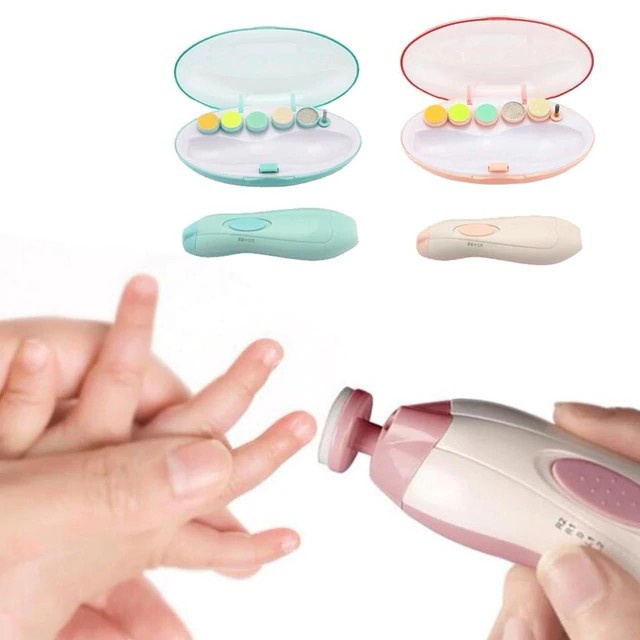 Baby Set Nail Trimmer | Gunting kuku Bayi Elektrik 6 in 1 Menicure Pedicure Automatic