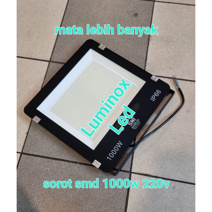 sorot led smd 1000w 1000watt / floodlight tembak led evaco 1000 watt 1000 w smd 220volt