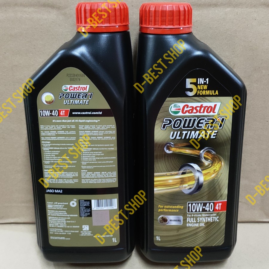 OLI Motor FULL Synthetic CASTROL POWER 1 ULTIMATE 10/40 - 1 LITER