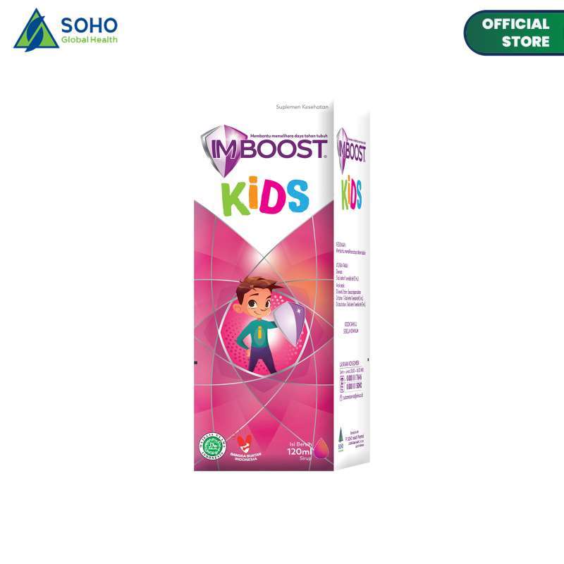 Imboost Kids Syrup 60ml / 120ml Suplemen Makanan Daya Tahan Tubuh Anak ORIGINAL-BPOM