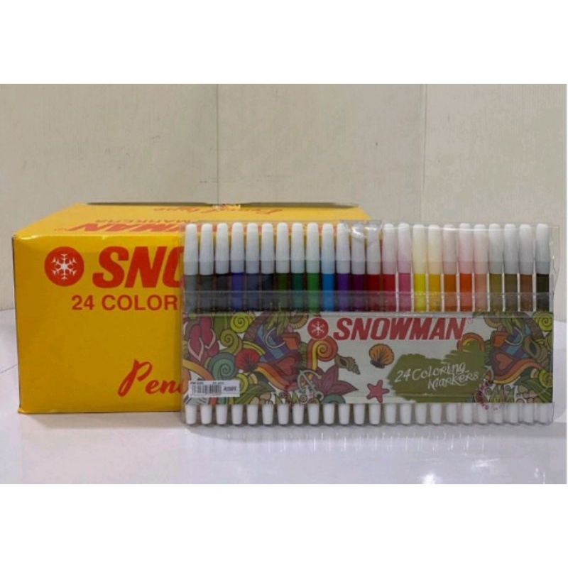 

Spidol Warna Coloring Markers Snowman (24 Warna)