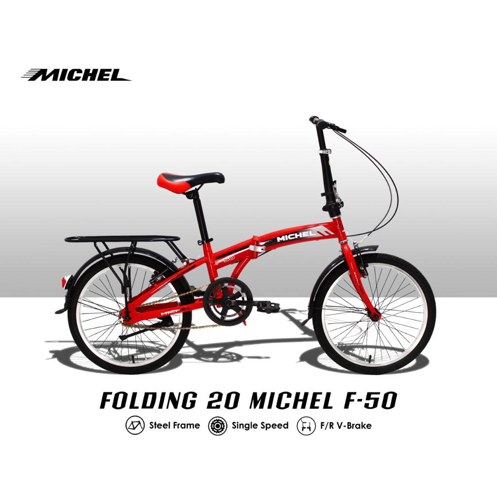 Sepeda Lipat michel ukuran 16 &amp; 20 inch single speed , sepeda lipat murah , sepeda lipat anak