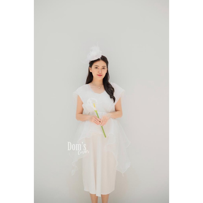 Fienna organza set - set pesta - plisket set - baju plisket - atasan bawahan - rok plisket