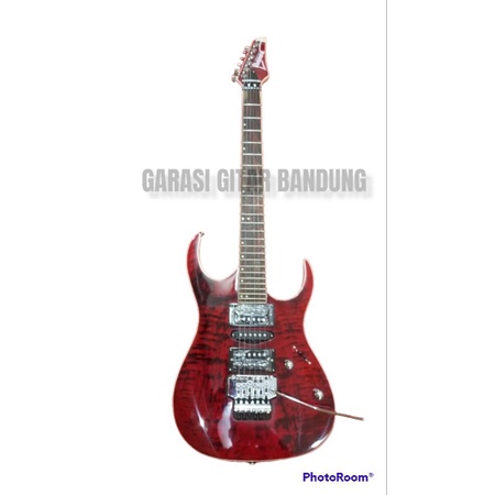 gitar elektrik/listrik Ibanez Premium merah updown