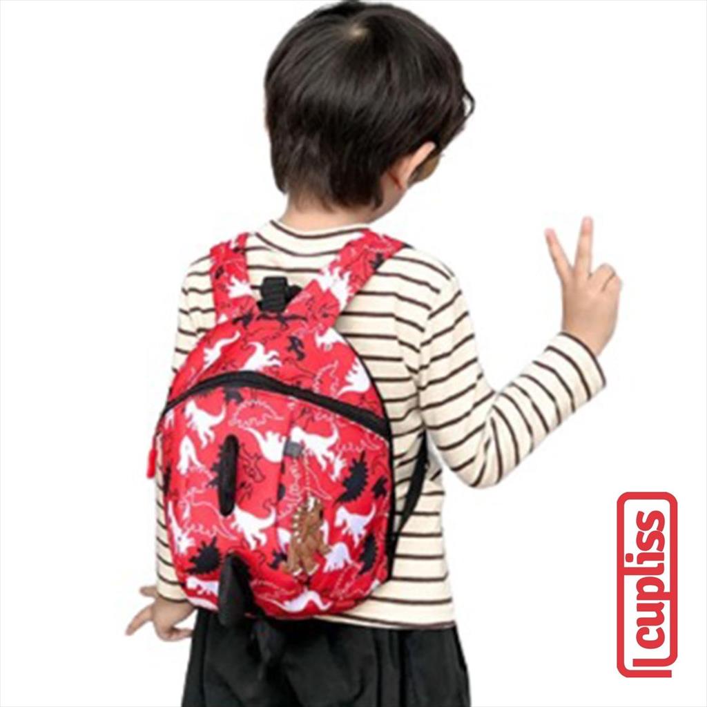 Dinosaur Pattern Bag Red Tas Anak