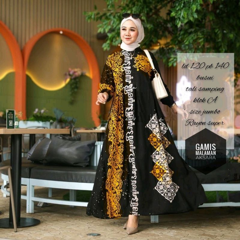 Gamis Rayon Super Premium Kekinian Jumbo Bumil Busui Resleting Depan Home Dress Cap Malaman Pekalongan Terbaru