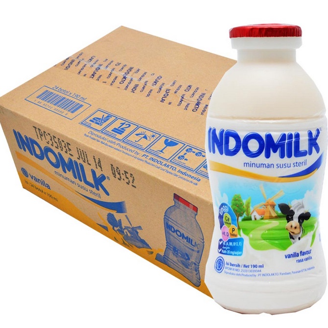 

Indomilk Susu Botol 190ml Dus ( Isi 24 pcs) Coklat / Strawbery / Melon / Vanila