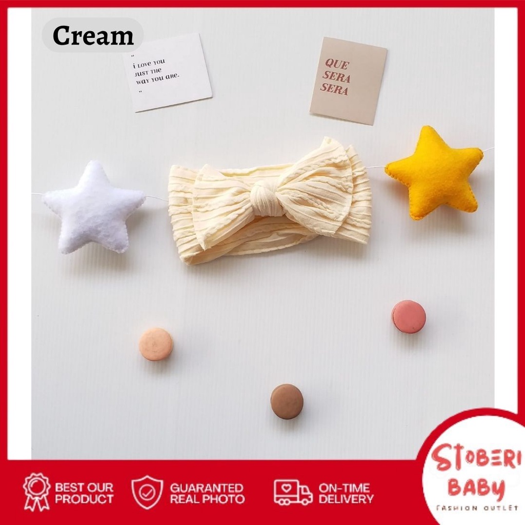 PUNCAK 3.3 stoberi baby - CUTE OEMJI Bandana Anak / Bando Anak / Bandana Bayi / Bando Bayi / Headband Anak