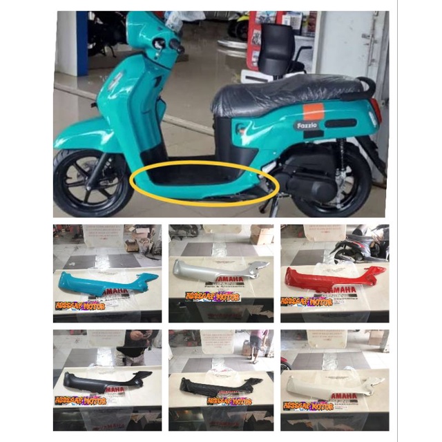 MOLE SIDE SIRIP BAWAH SAMPING FAZZIO FAZIO 125 KIRI ORIGINAL YGP