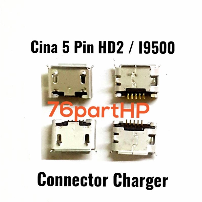 Ori Connector Charger Cina Pin HD2 - i9500 - Konektor Cas