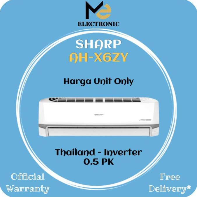 AC SHARP THAILAND INVERTER 0.5PK AH-X6ZY J-Tech Inverter 1/2PK AHX6ZY