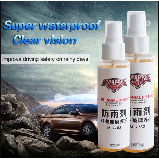 CARPRO Cairan Anti Air Kaca Mobil Nano Spray Coating Rainproof Waterproof 100ml - M-7782