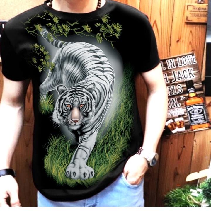 Big Deal--Kaos distro Pria Motif macan / kaos pria Gambar macan / baju macan pria / baju macan gamba