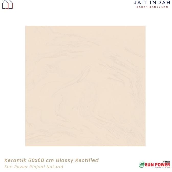 `````````] Keramik Lantai 60x60cm Cutting (Semi Granit) SUN POWER Rinjani Natural