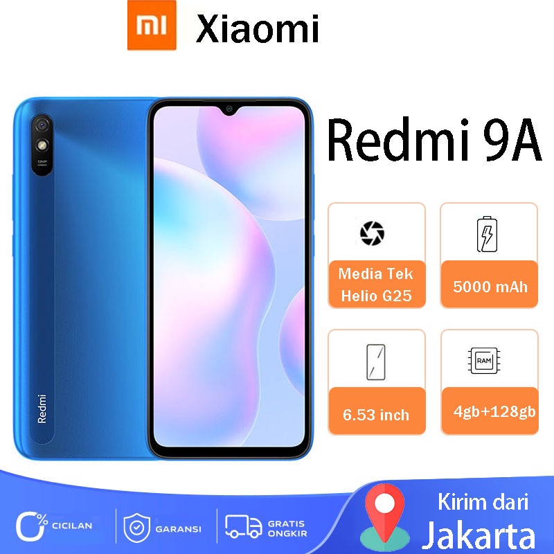 Xiaomi Redmi 9C&amp;Redmi 9A RAM 6GB/128GB layar 6.53 inci Garansi 1 Tahun redmi 9A Redmi 9c