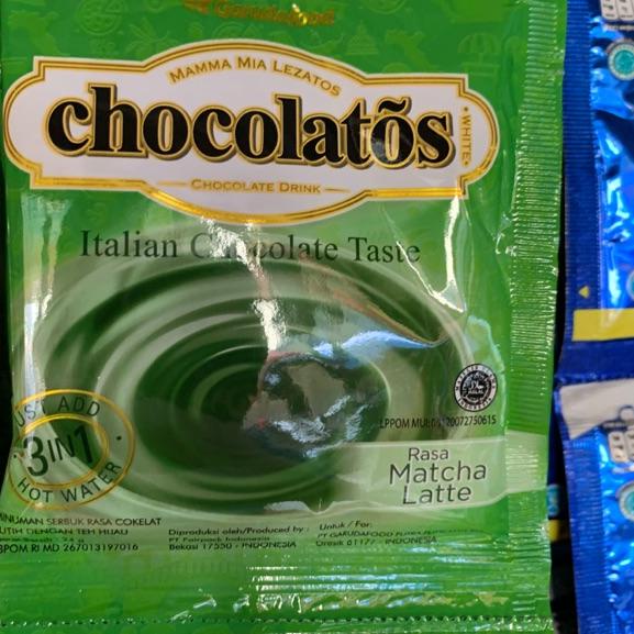 

No Lirik!! Chocolatos DRINK MATCHA LATTE RENCENG isi 10 sachet