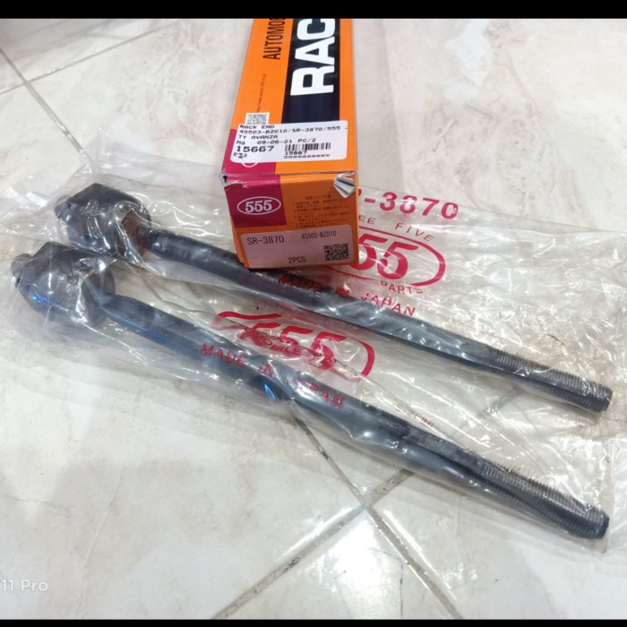 Jual SPAREPART Long Tie Rod Rack End Toyota Avanza, Xenia 1300 CC 555