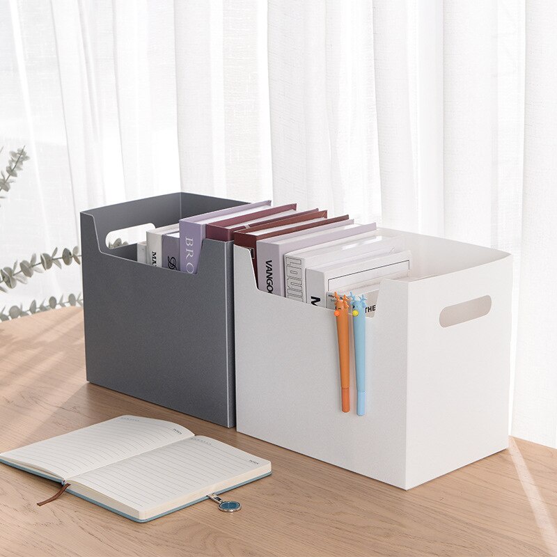 Rizkyonline88 box file Foldable Desktop Storage Box Organizer Container Box Lipat Anti Air Box FileU158