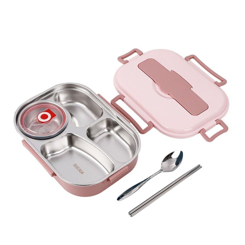 Solighter Lunch Box Portable Outdooor 304stainless Steel Kapasitas Lebih Besar Stainless Steel Liner Untuk Kerja Sekolah