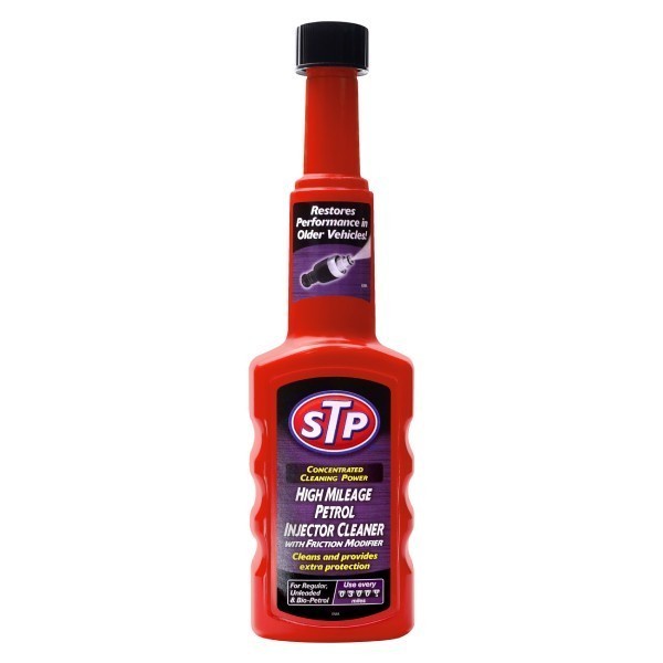 STP Hi-Mileage Petrol Injector Cleaner 200ml Bensin Motor Mobil