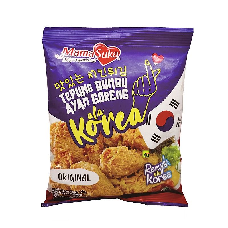 

Tepung Bumbu Ayam Goreng Mama Suka ala Korea 170 gr