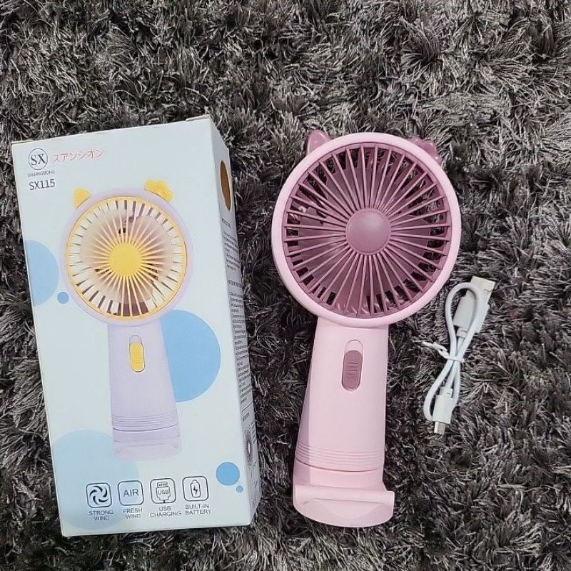 ￼BISA COD KIPAS MINI TANGAN USB PORTABLE CHARGER SX115 SQ-328 / MINI HANDLE FAN HOLDER