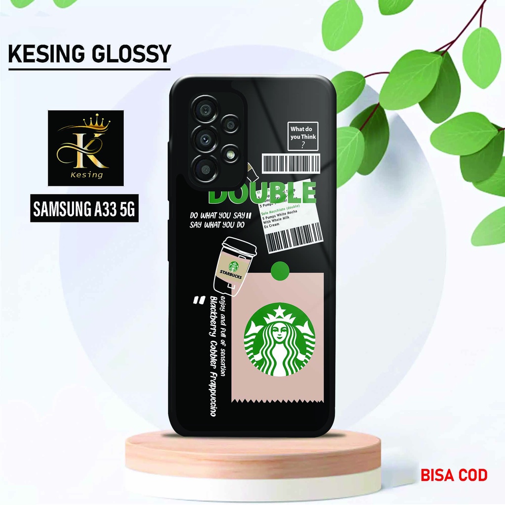 Case Samsung A33 5G - Hardcase Glossy Samsung ( KS14 ) - Softcase Samsung A33 5G - Fashion Case Sams