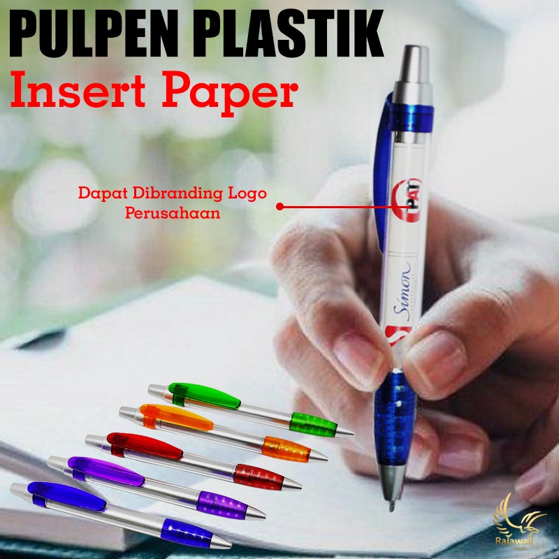 

pulpen plastik insert paper 7361 logo insert paper Murah Berkualitas
