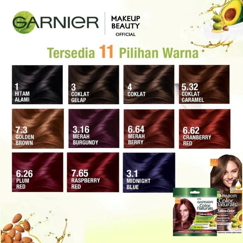 Garnier Color Natural Express Cream 20 gram | Garnier Color Natural Asean Fash sachet